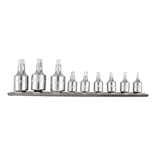 Juego de dados con punta torx cuadro de 1/4" y 3/8", 9 piezas Surtek F4451T