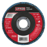Disco laminado tipo 29 grano 60, 4-1/2" Urrea FD456