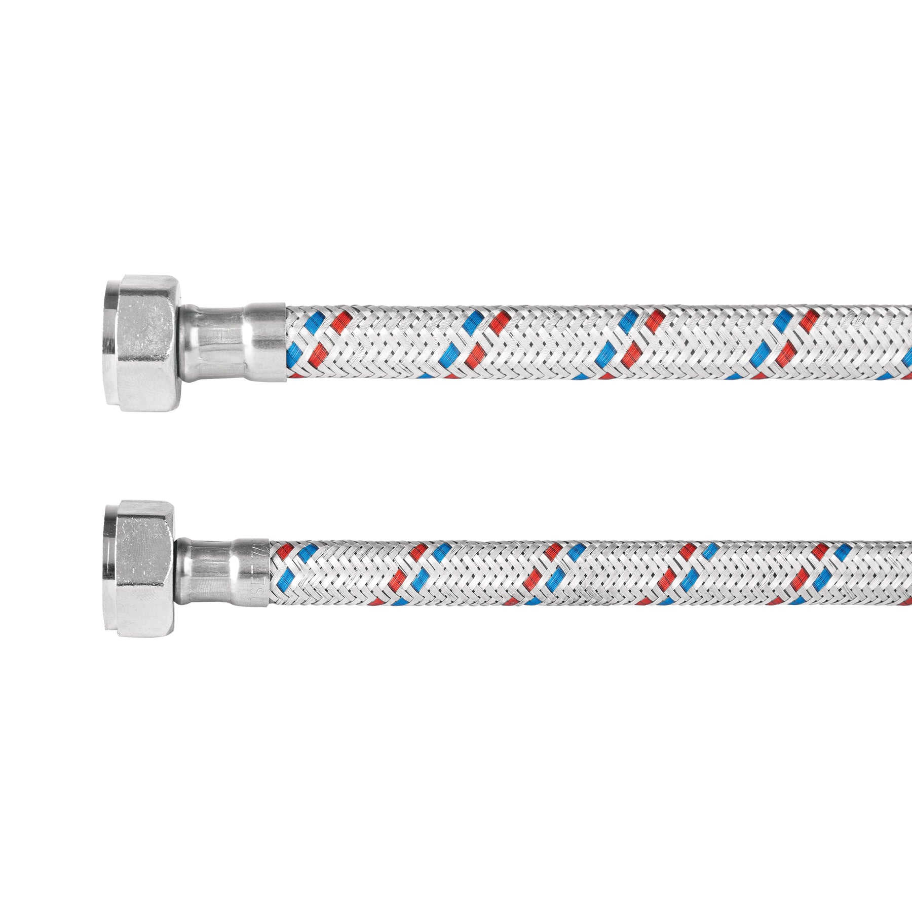 Manguera p/WC, aluminio, 1/2" x 7/8", 50 cm, BASIC Foset FWC-50P