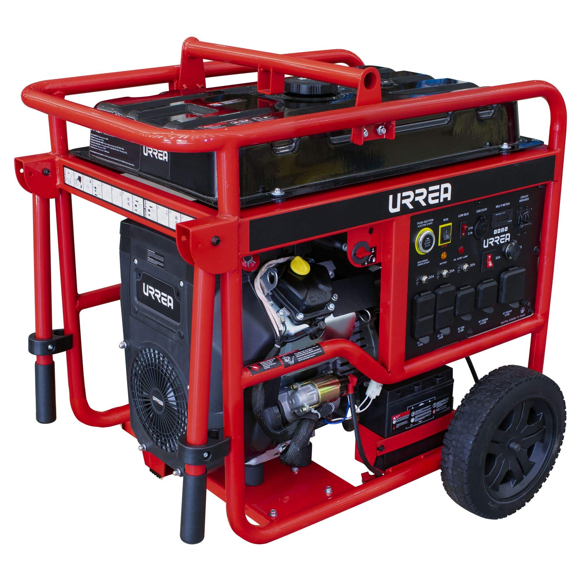 Generador a gasolina 13000 W, 713 cc, voltaje de salida 120-240 V Urrea GG813 - imagen 3