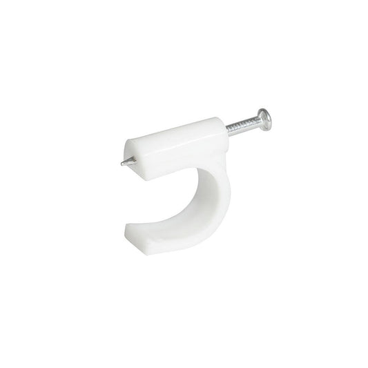 Grapa para cable coaxial 10 mm, color blanco, 20 piezas Surtek GRAC10 – imagen 2