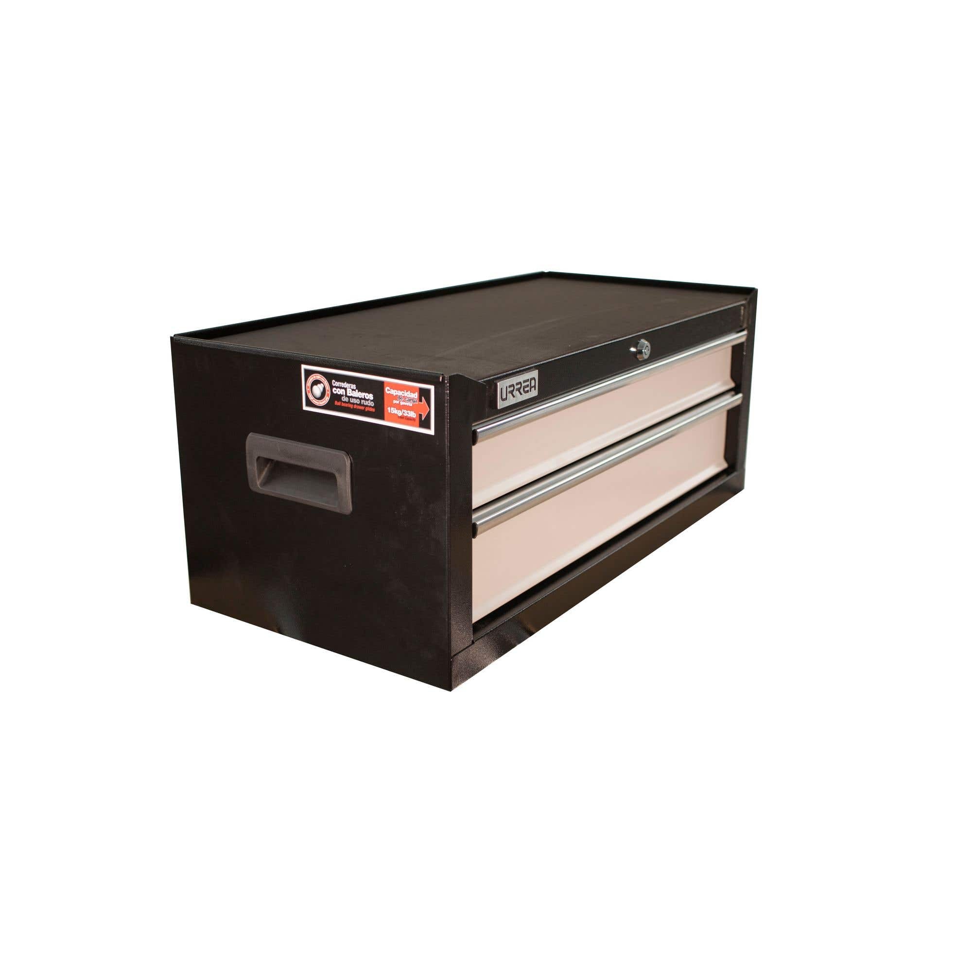 Gabinete intermedio 2 gavetas color negro serie H 27" Urrea H27I2 - imagen 3