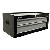 Gabinete intermedio 2 gavetas color negro serie H 27" Urrea H27I2