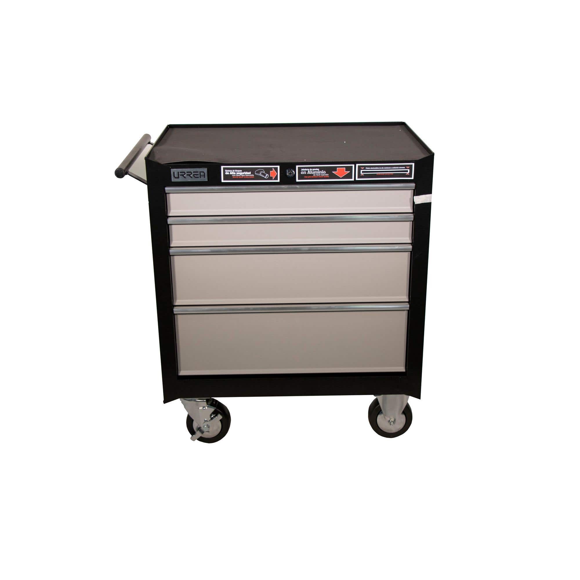 Gabinete móvil 4 gavetas color negro serie H 27" Urrea H27M4 - imagen 4