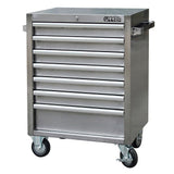 Gabinete acero inoxidable móvil 7 gavetas serie H 27" Urrea H27M7S