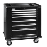 Centro de trabajo móvil 7 gavetas color negro serie H 35" Urrea H35W7