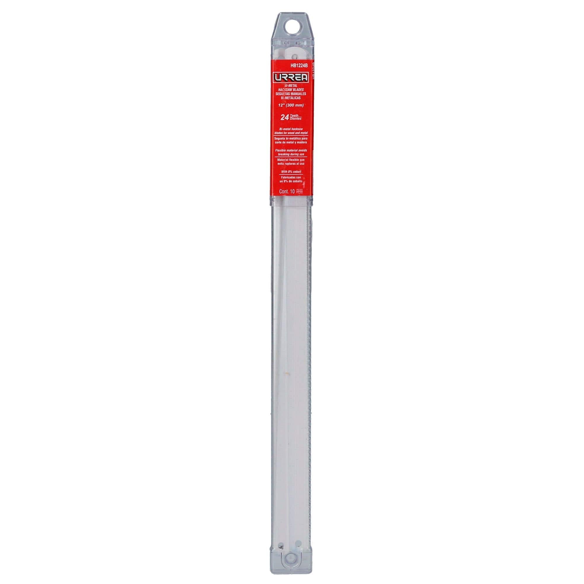 Segueta bimetálica de 12", 24 DPP, 10 piezas Urrea HB1224B - imagen 3