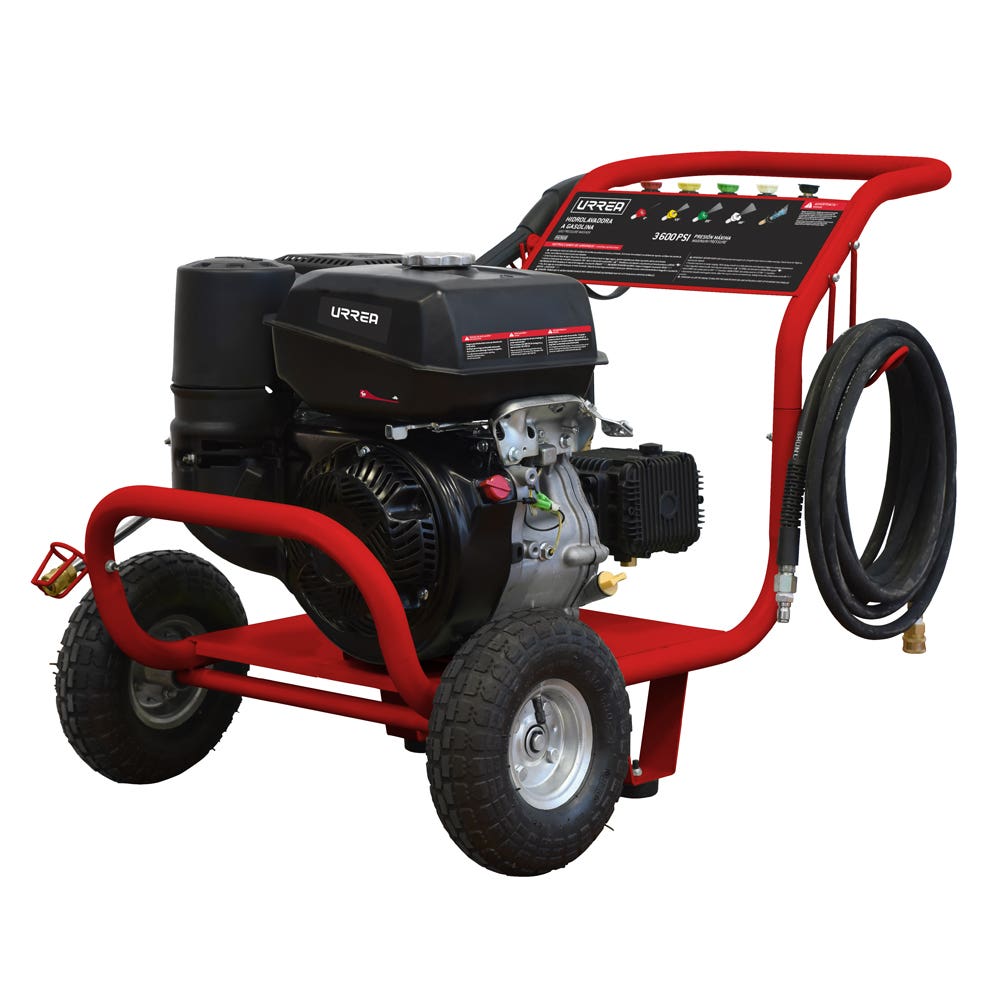 Hidrolavadora a gasolina 9.5 HP, 3600 PSI, 10.3 Lt por minuto Urrea HG909 - imagen 2