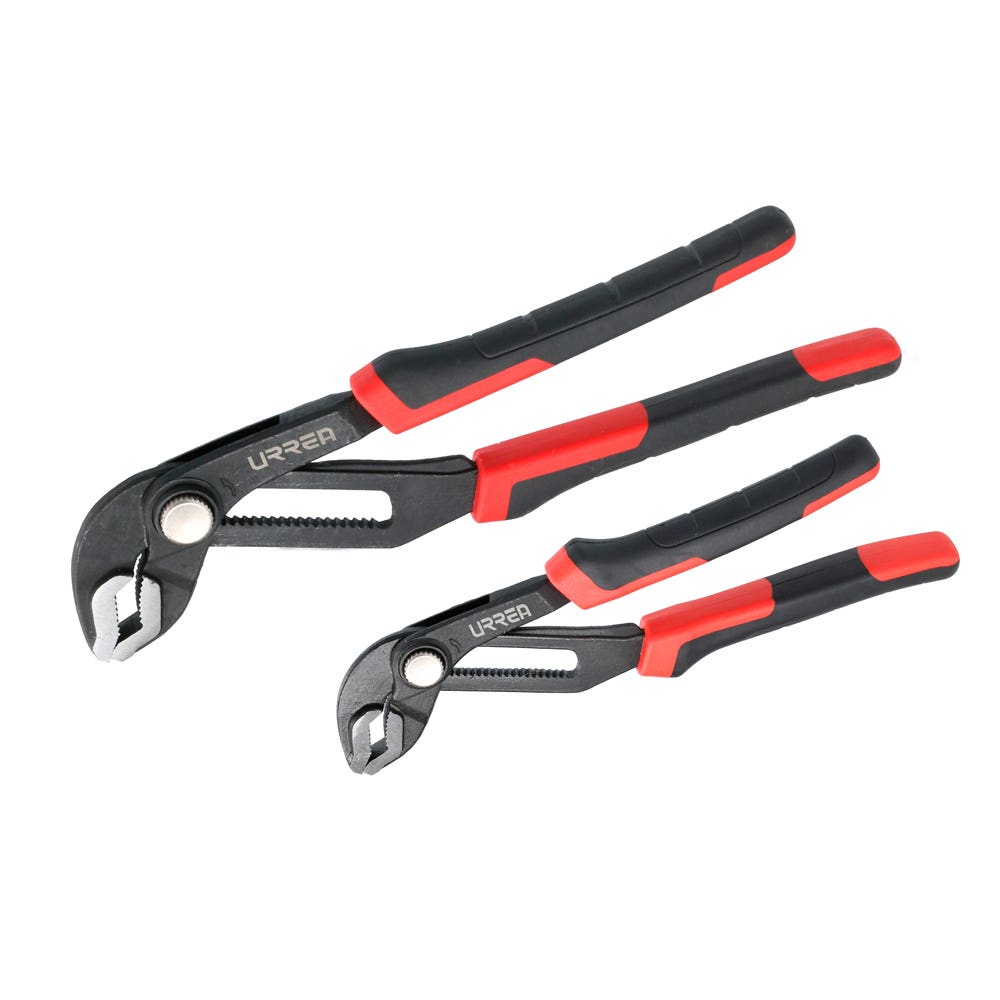 Juego de pinzas de extensión con mango bimaterial, Quick Release, 2 piezas Urrea J201G