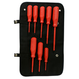 Juego de destornilladores rojos 1000 V combinados, 8 piezas Urrea J9700V – imagen 2