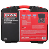 Juego de dados y accesorios cuadro de 1/4", 3/8" y 1/2" Go-Through combinado, 49 piezas Urrea JGT01 - imagen 6