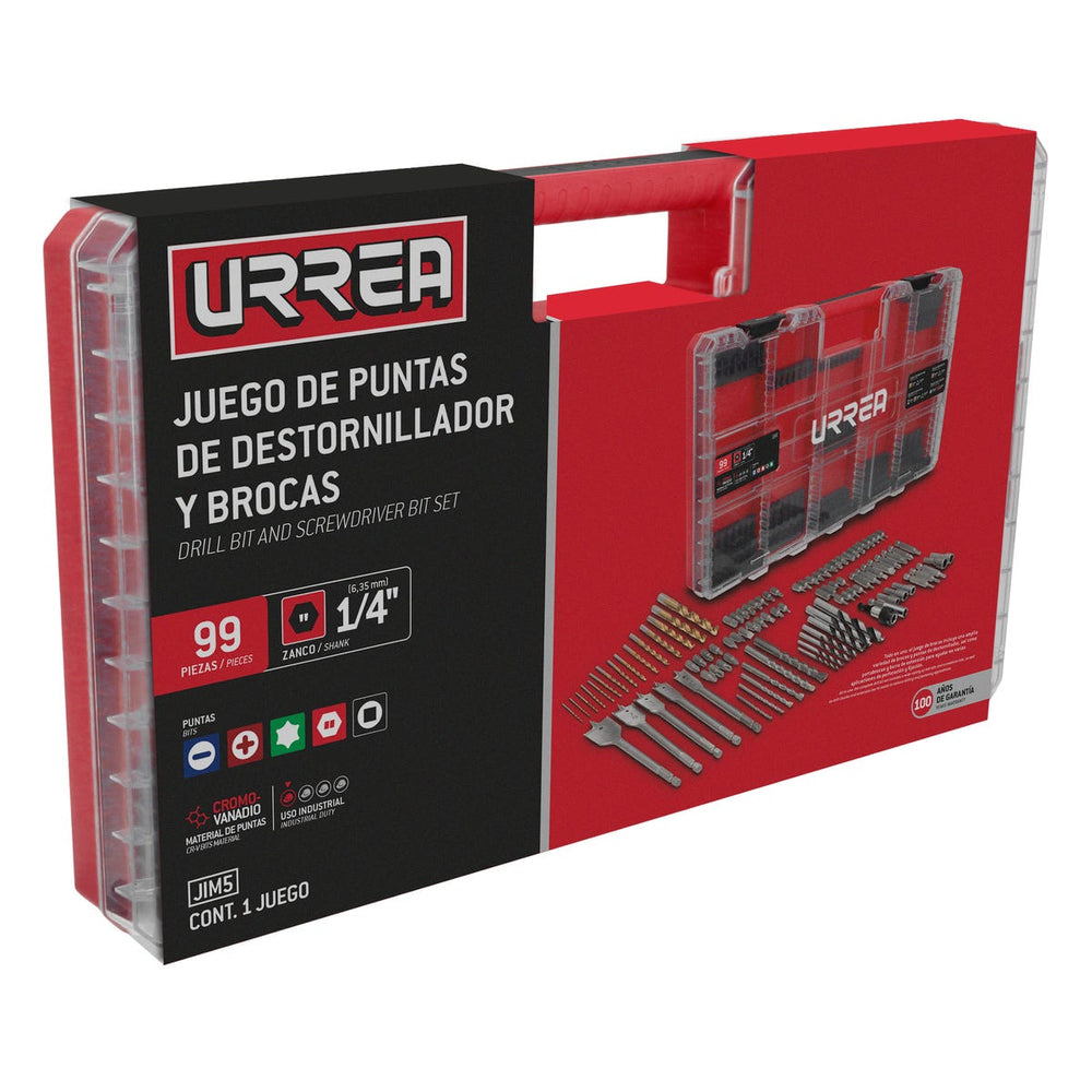 Juego de puntas de destornillador y brocas , 99 piezas Urrea JIM5 - imagen 3