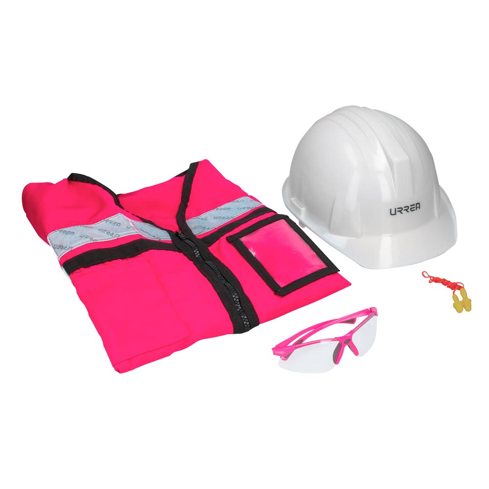 Juego de equipo de protección personal rosa CH, 4 piezas Urrea JPRC4