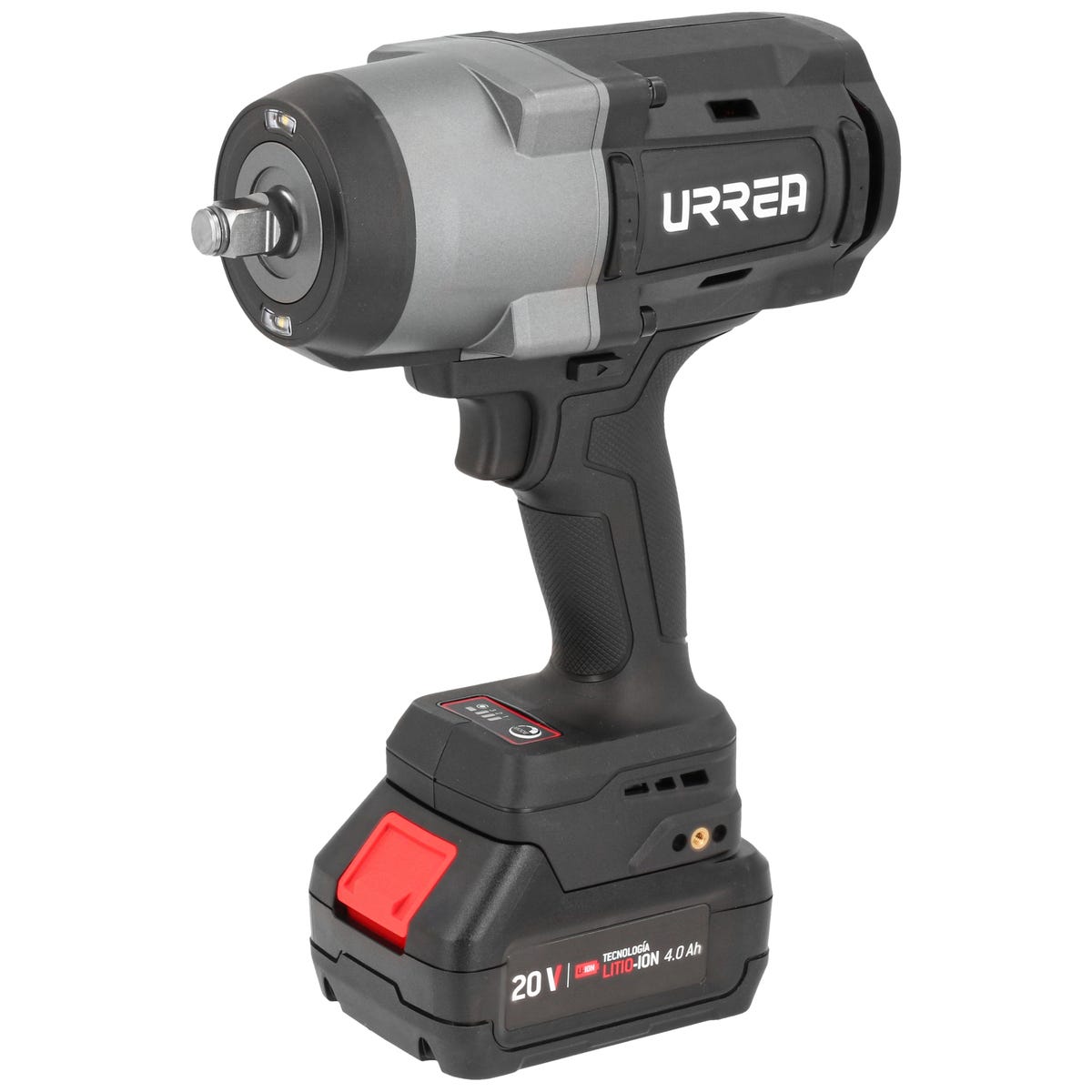 Pistola de impacto 1/2" a batería Litio-ion 20 V, 1200 Nm Urrea LI1212