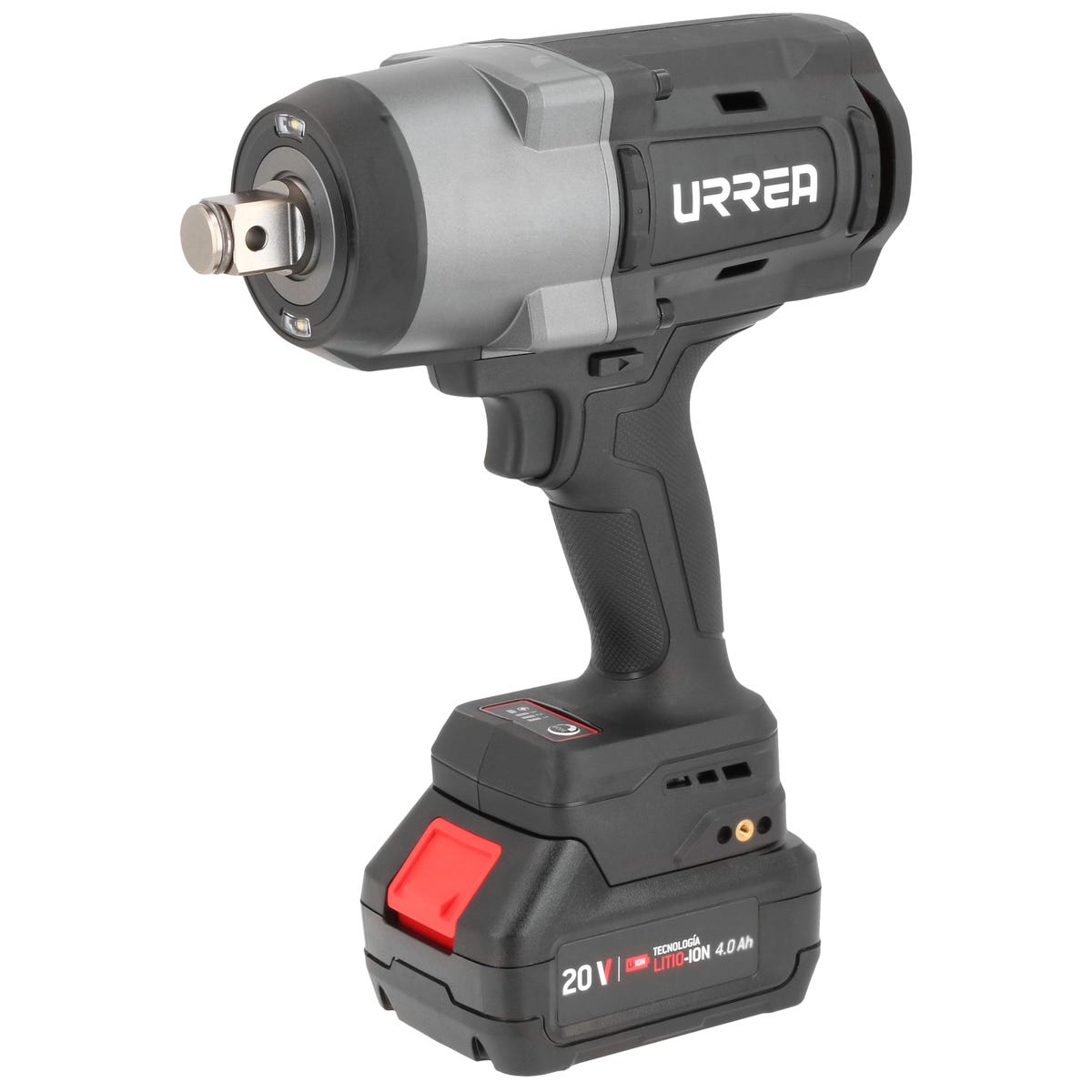 Pistola de impacto 3/4" a batería Litio-ion 20 V, 1300 Nm Urrea LI1213