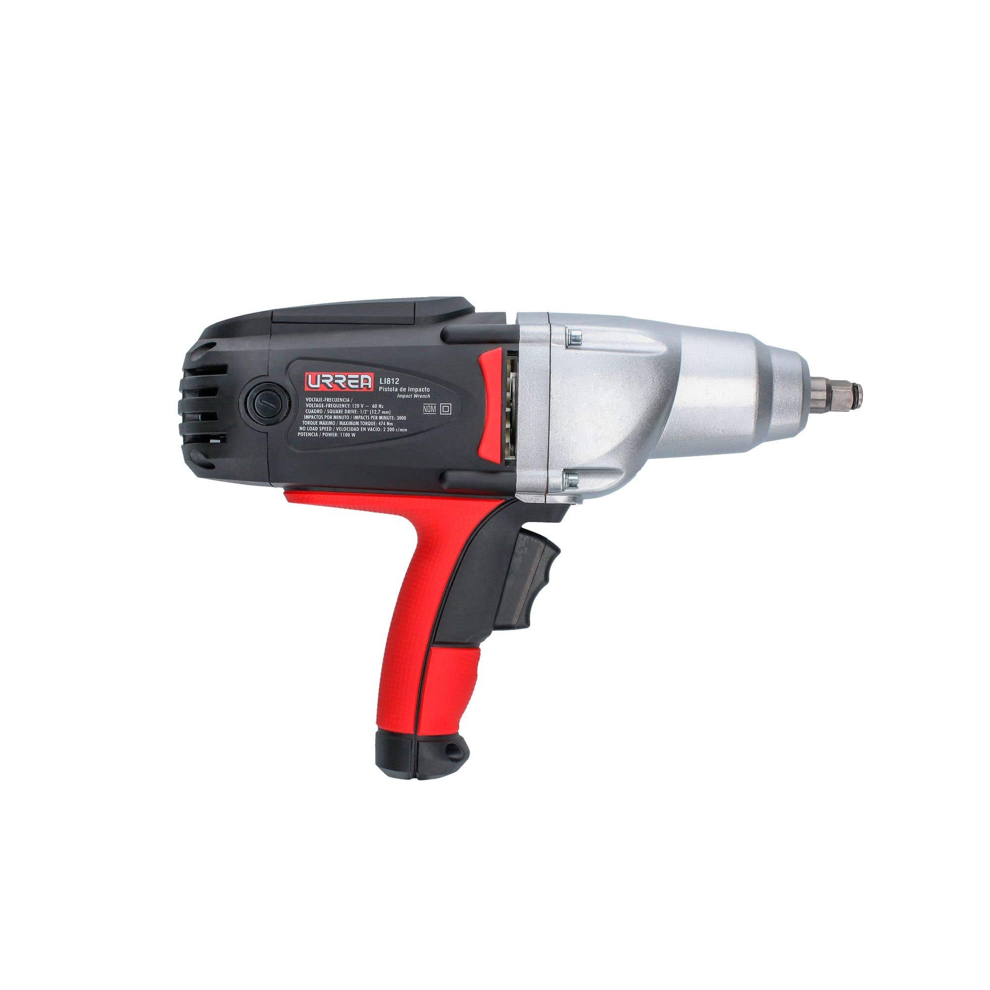 Pistola de impacto 1/2" 1100 W 120 V 474 Nm Urrea LI812 - imagen 6