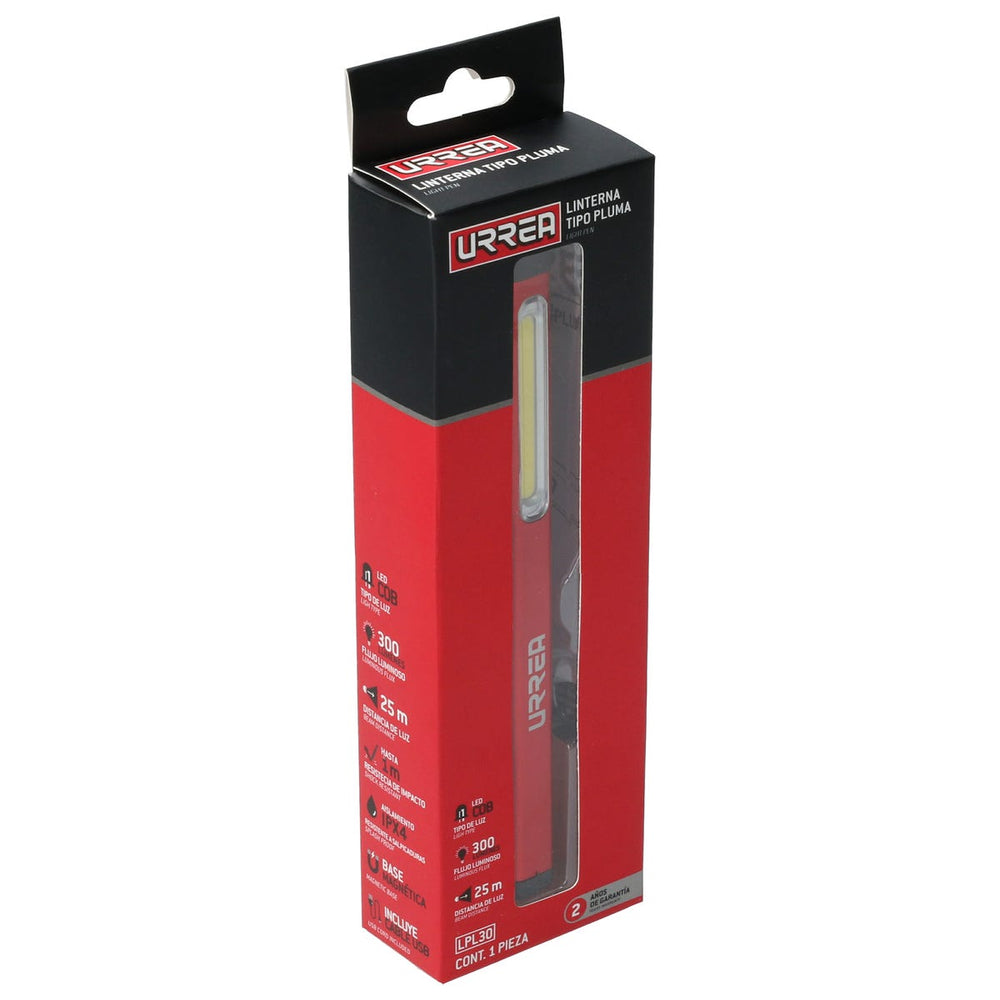 Linterna de LED tipo pluma recargable de 300 lm Urrea LPL30 – imagen 3