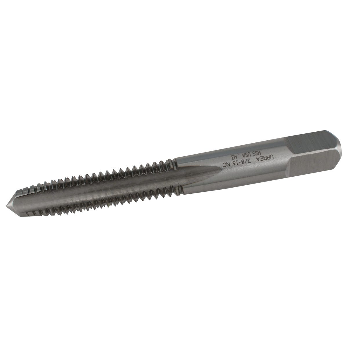 Machuelo de acero de alta velocidad en pulgadas 3/8"-16NC Urrea MC3/8-16