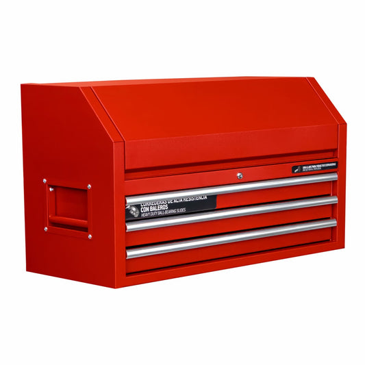 Gabinete superior 3 gavetas color rojo serie P 41" Urrea P41S3