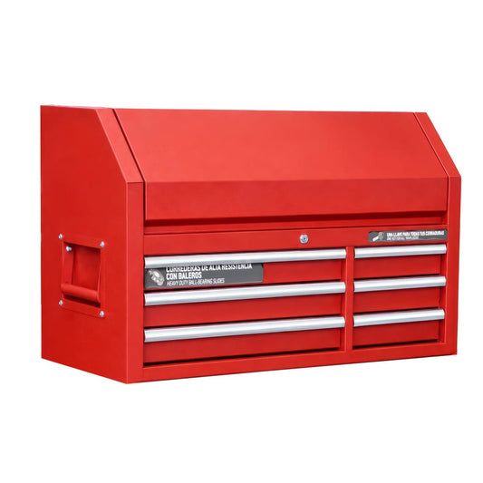 Gabinete superior 6 gavetas color rojo serie P 46" Urrea P46S6 – imagen 2