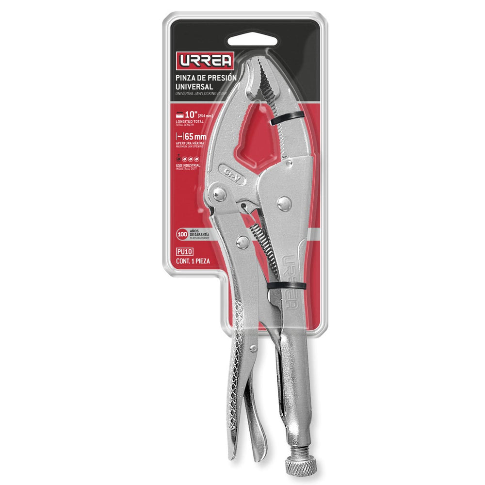 Pinza de presión cromada universal de 10" Urrea PU10 - imagen 3