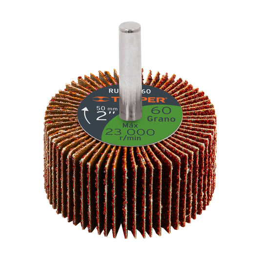 Rueda flap de 2", grano 60 Truper RUFLA-260