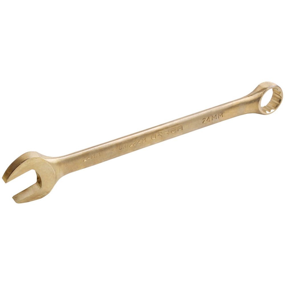 Llave combinada de bronce-aluminio antichispa, 12 puntas, 24 mm Urrea UH1224M