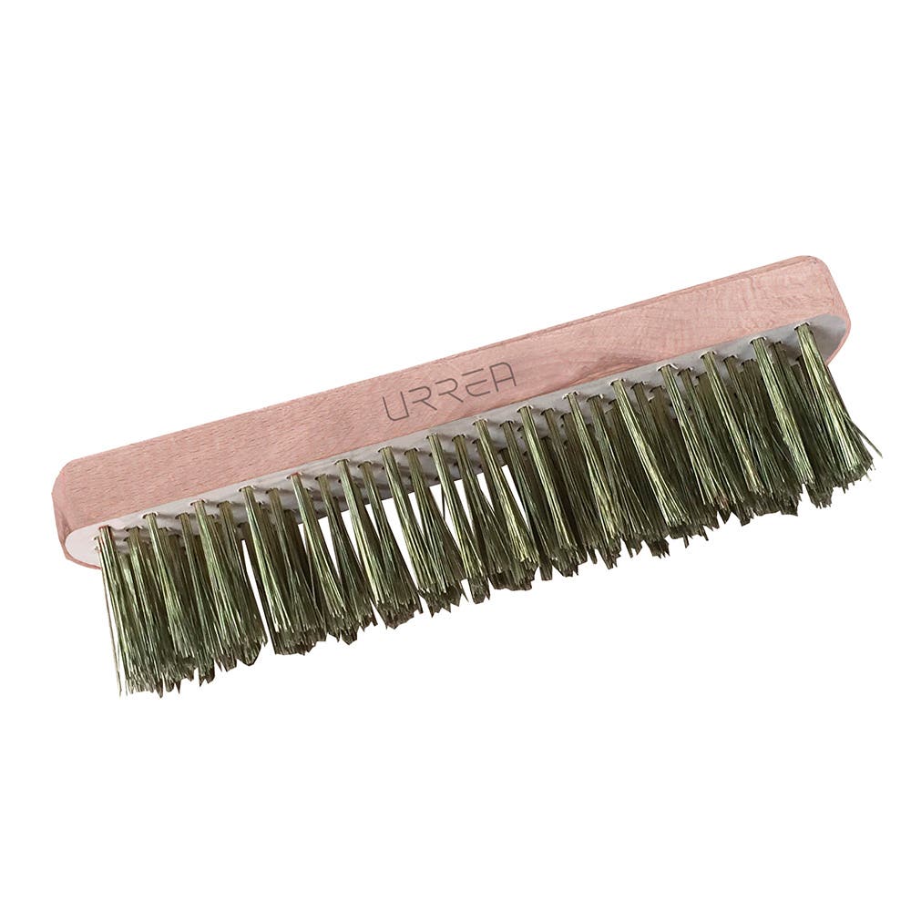 Cepillo de cerdas de bronce-aluminio antichispa con 6x16 filas de pinceles Urrea UH1885