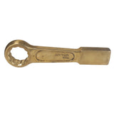 Llave de golpe plana de bronce-aluminio antichispa métrica, 12 puntas, 55 mm Urrea UH2755SWM - imagen 2