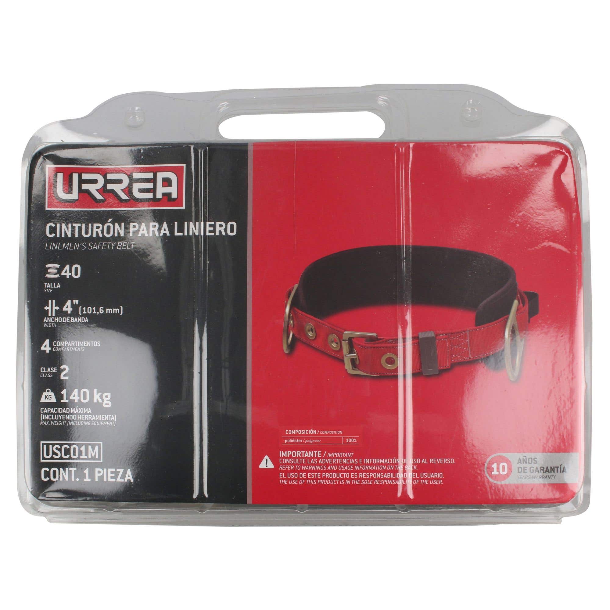 Cinturón para liniero con bandas para portar herramientas, talla 36 Urrea USC01C - imagen 4