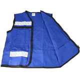 Chaleco de seguridad tipo supervisor cerrado con reflejante azul M Urrea USCH21 - imagen 8