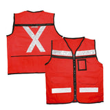 Chaleco de seguridad tipo supervisor abierto con reflejante rojo EEG Urrea USCH34