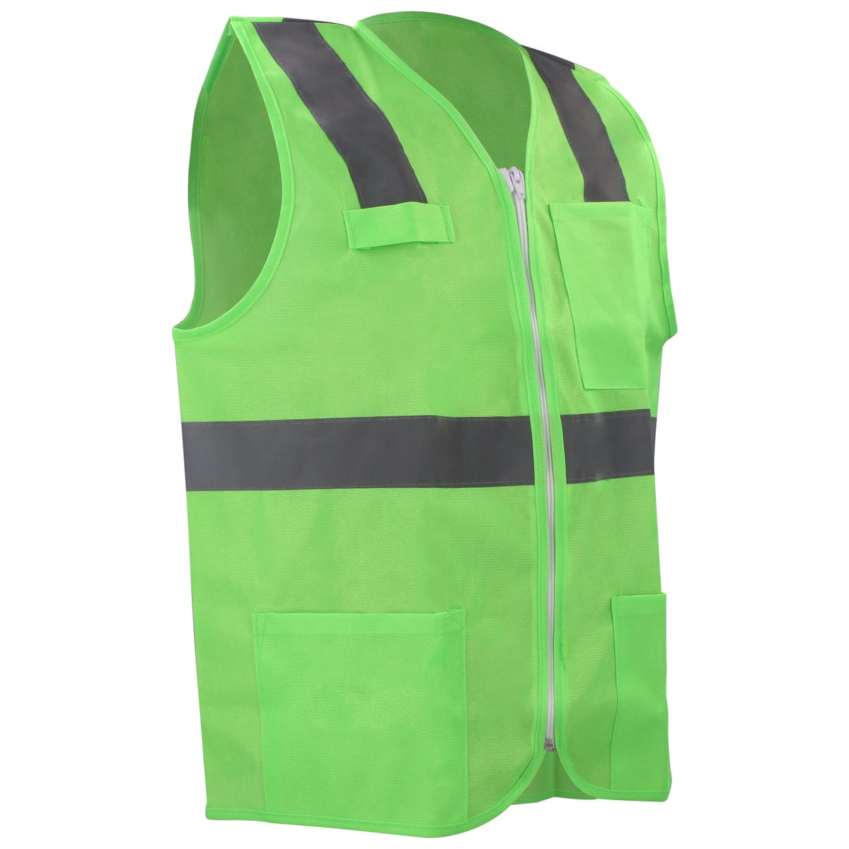 Chaleco de seguridad cerrado de alta visibilidad verde G Urrea USCH62