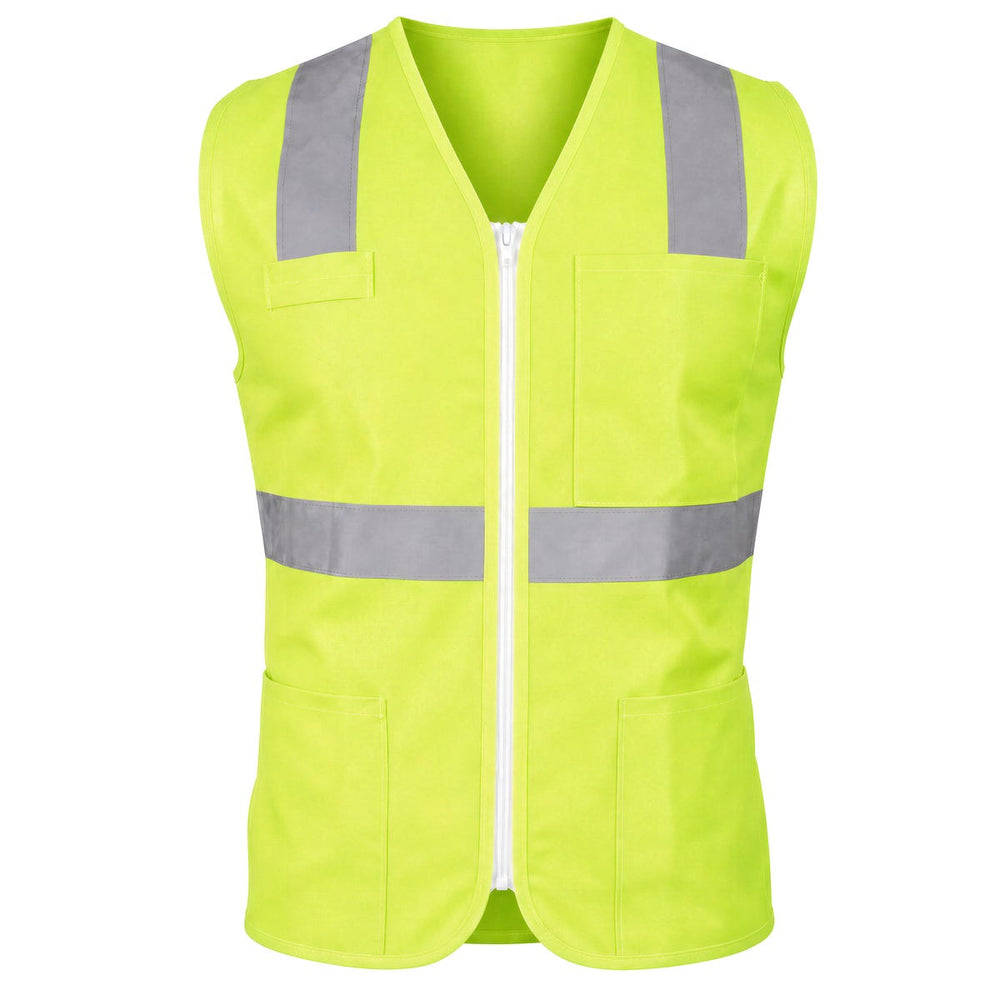 Chaleco de seguridad cerrado de alta visibilidad amarillo M Urrea USCH71 - imagen 3