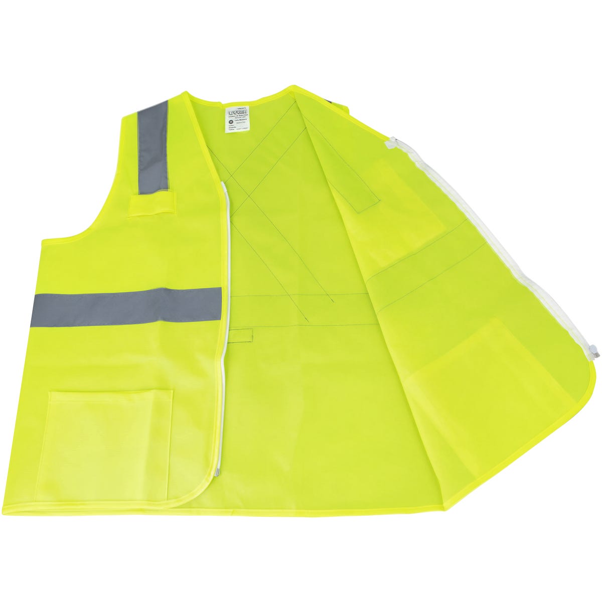 Chaleco de seguridad cerrado de alta visibilidad amarillo M Urrea USCH71 - imagen 8