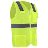 Chaleco de seguridad cerrado de alta visibilidad amarillo G Urrea USCH72
