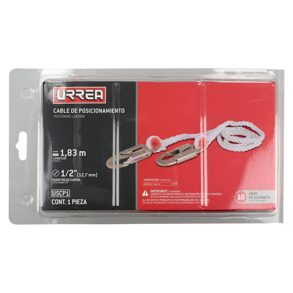 Cable de seguridad de posicionamiento de nailon trenzado Urrea USCP1 - imagen 3