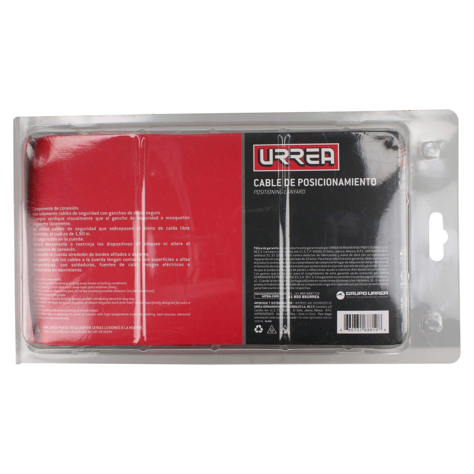 Cable de seguridad de suspensión y rescate de poliéster Urrea USCR1 - imagen 4