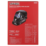 Careta eléctronica para soldar, visión 92 x 42, diseño liso Urrea USCS4 - imagen 8