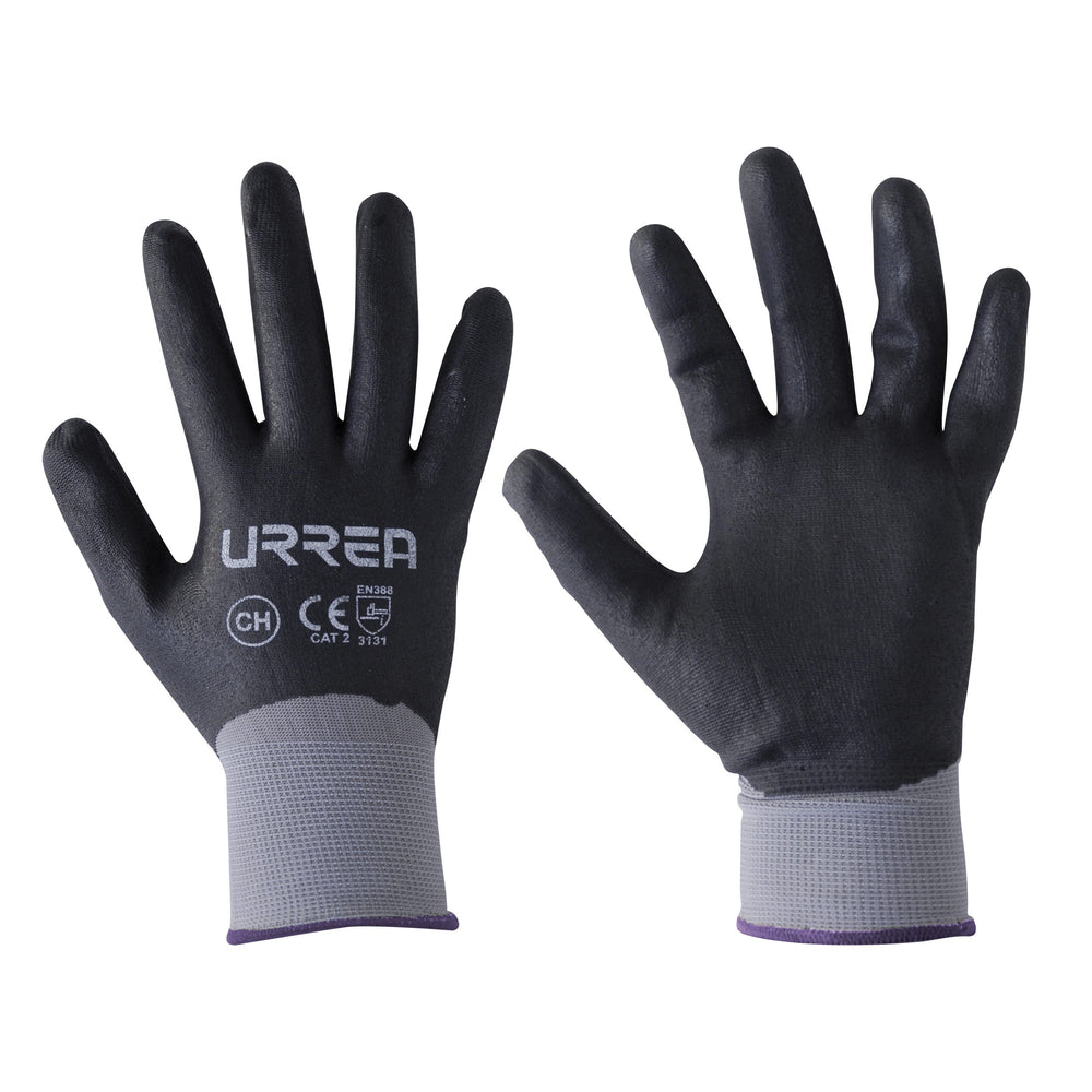 Guantes de nailon con recubrimiento de nitrilo espumoso CH Urrea USGEC