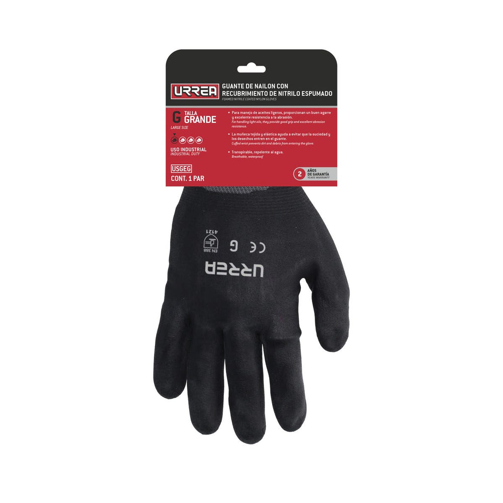 Guantes de nailon con recubrimiento de nitrilo espumoso CH Urrea USGEC - imagen 3