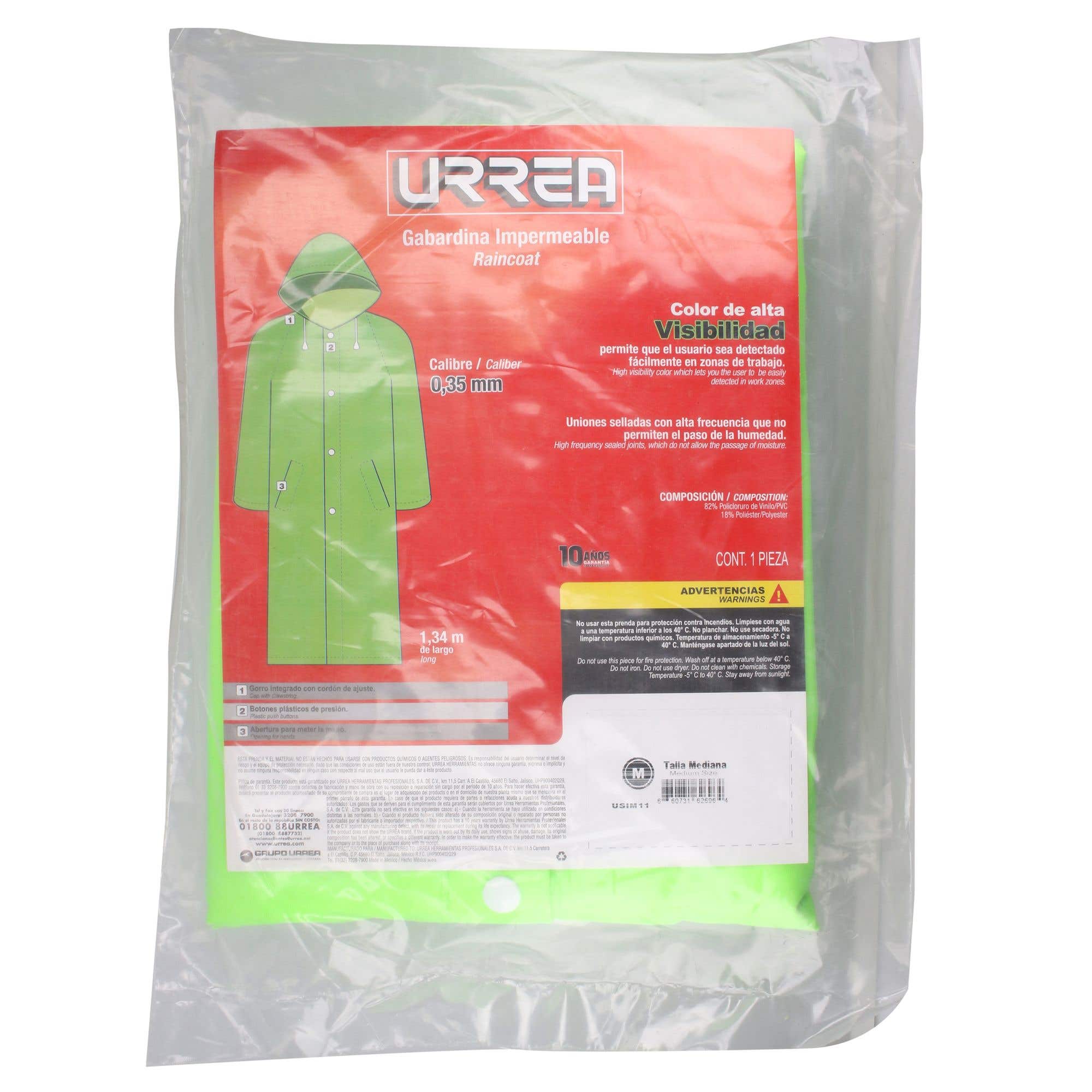 Gabardina impermeable de alta visibilidad M Urrea USIM11 - imagen 6