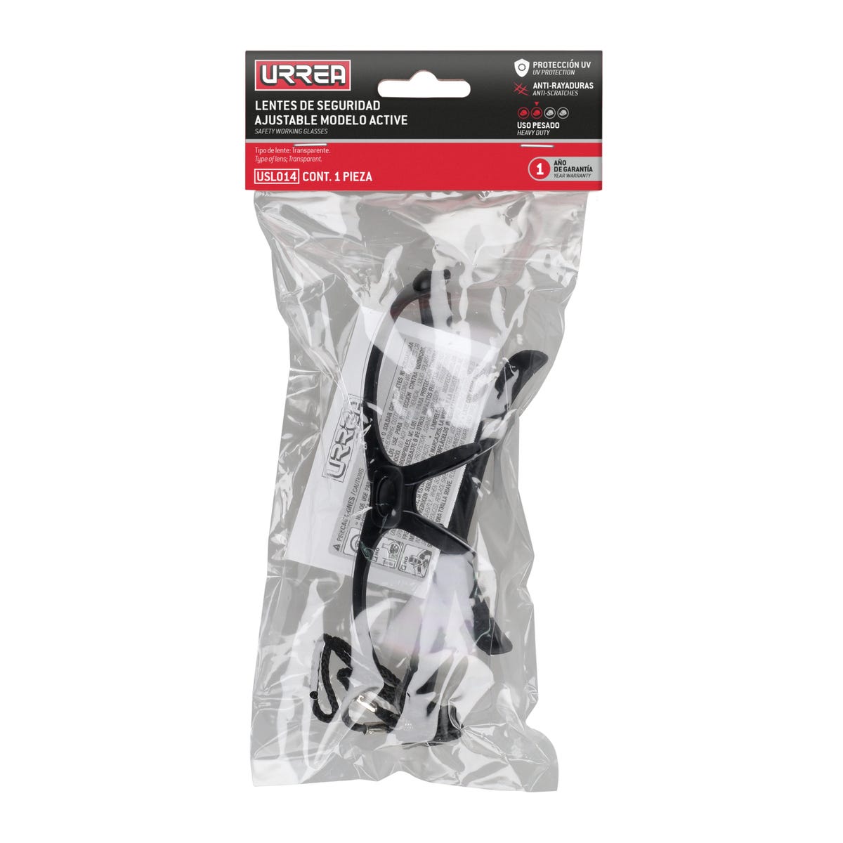 Lentes de seguridad modelo Active, transparentes Urrea USL014 - imagen 4