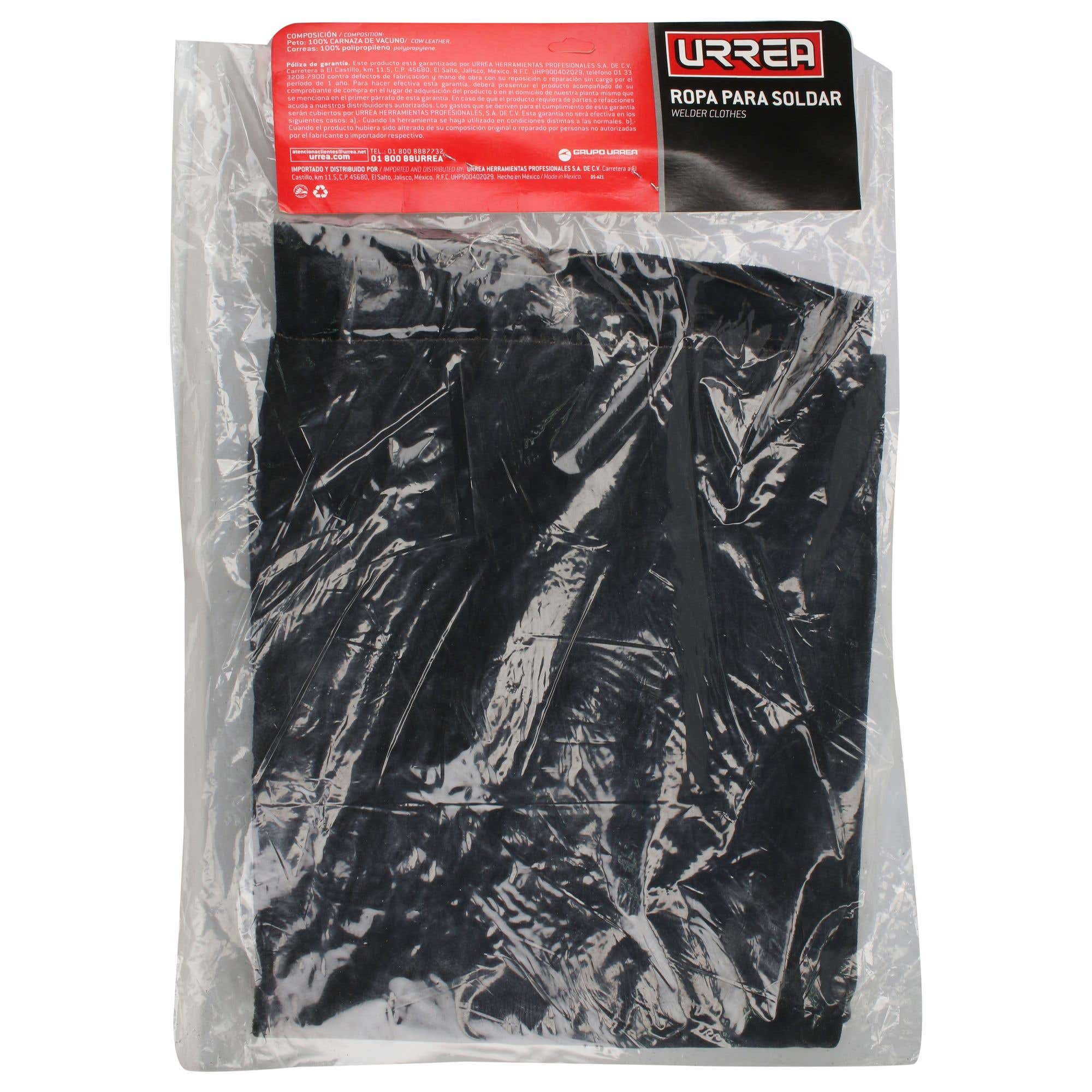 Mandil de carnaza para soldar color negro, 1 m Urrea USS1 - imagen 4
