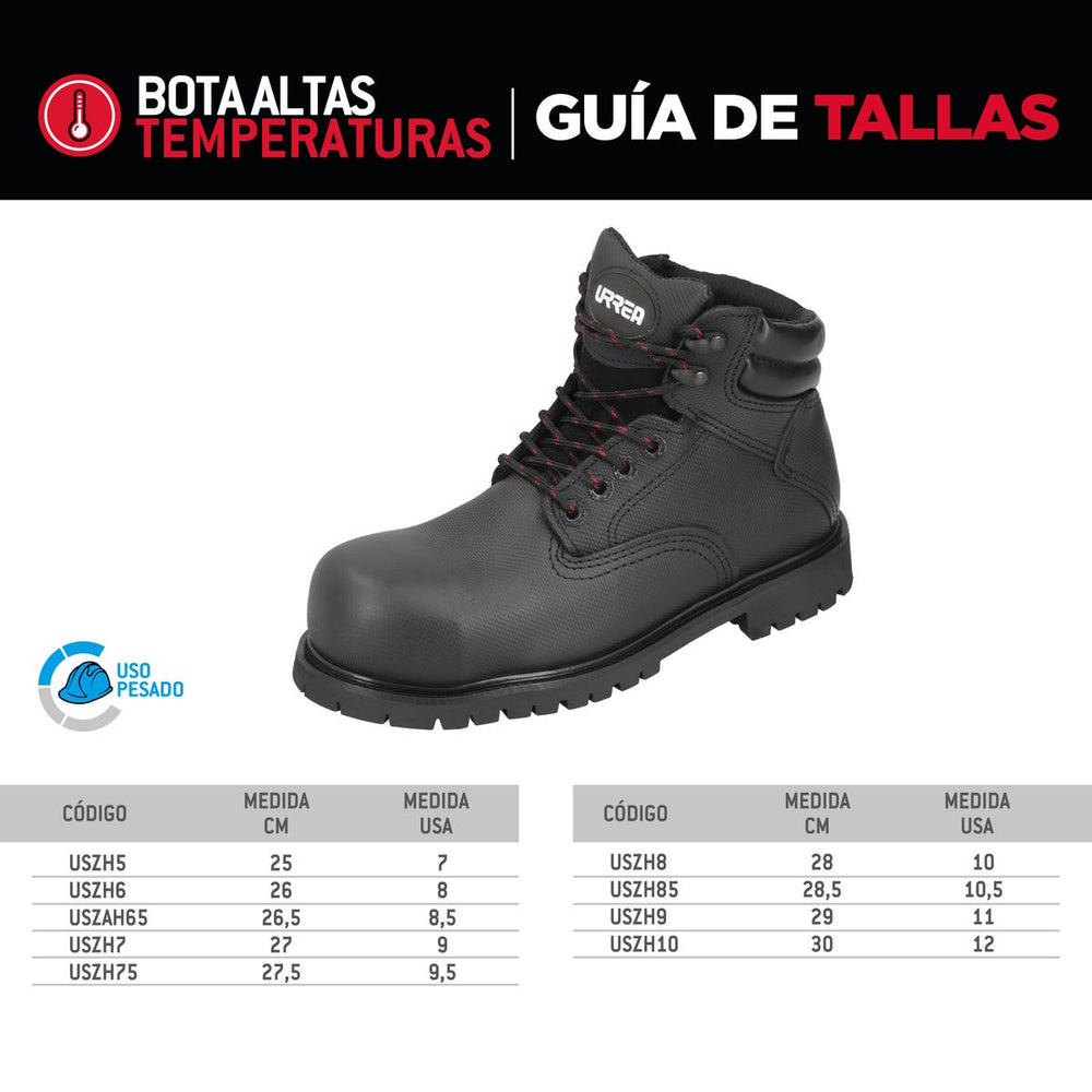 Botas de seguridad para altas temperaturas con casquillo de poliamida #26.5 cm Urrea USZAH65 - imagen 5