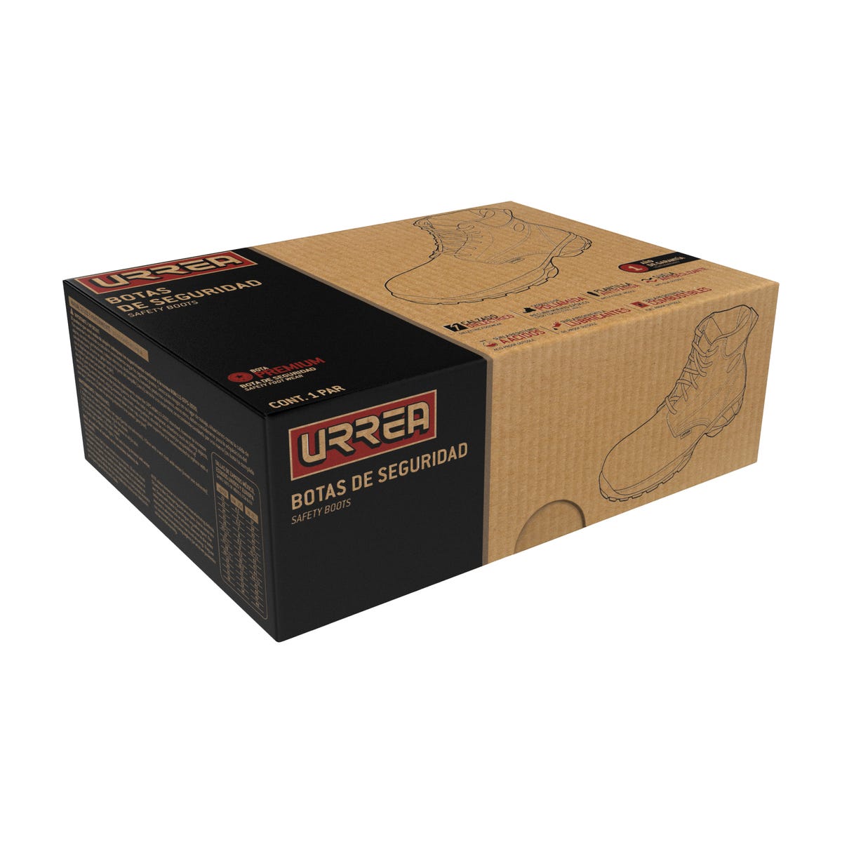Botas de seguridad dieléctricas con casquillo de poliamida #26 cm Urrea USZS6 - imagen 3