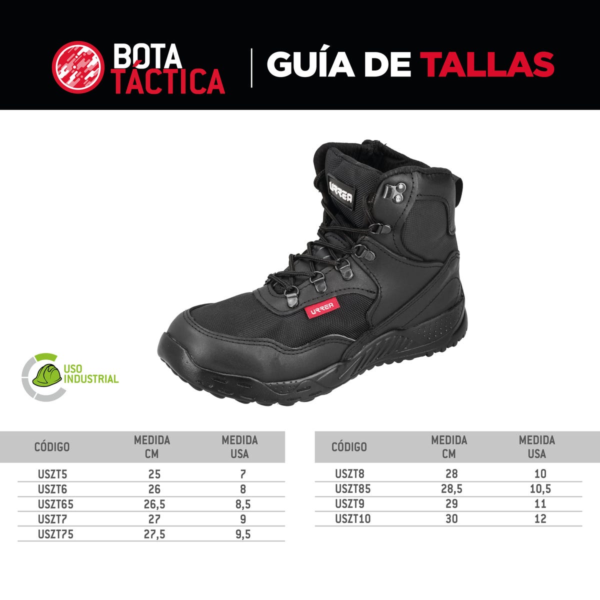 Botas de seguridad tácticas con casquillo de resina termoplástica #29cm Urrea USZT9 - imagen 4