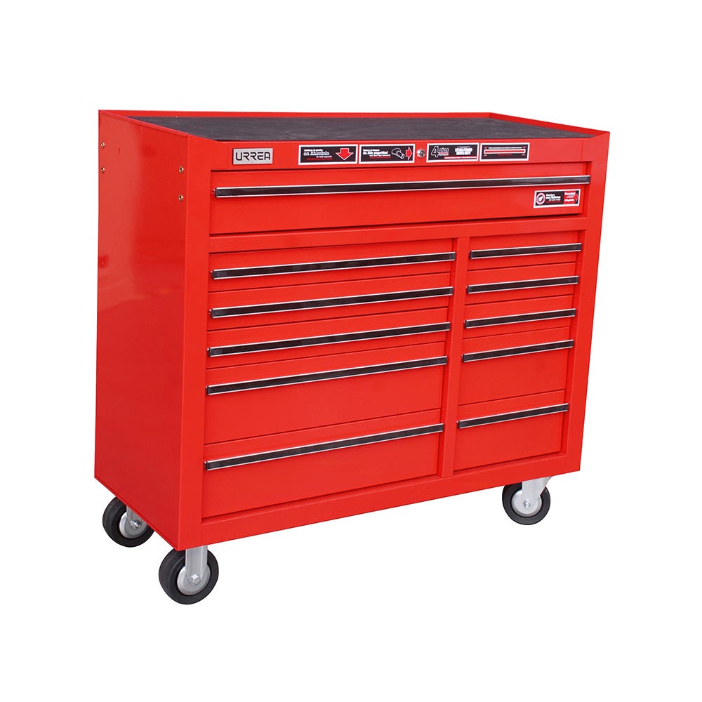 Gabinete móvil 11 gavetas color rojo serie X 41" Urrea X41M11 - imagen 2