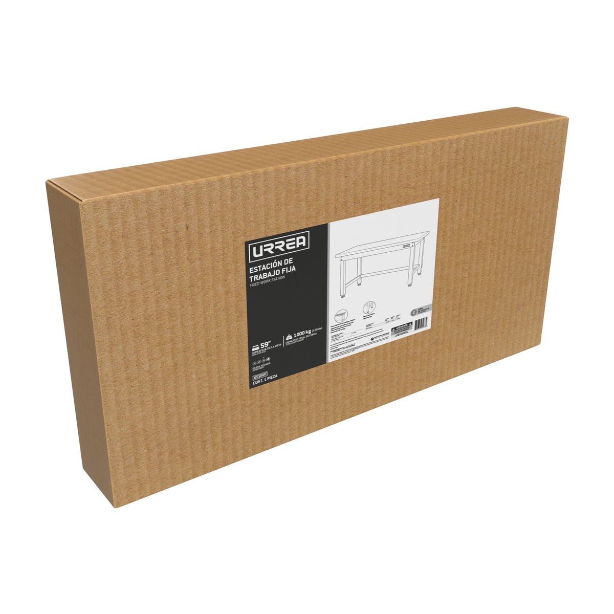 Estación de trabajo, capacidad de 1,000 kg, serie H 59" Urrea X59WF - imagen 3