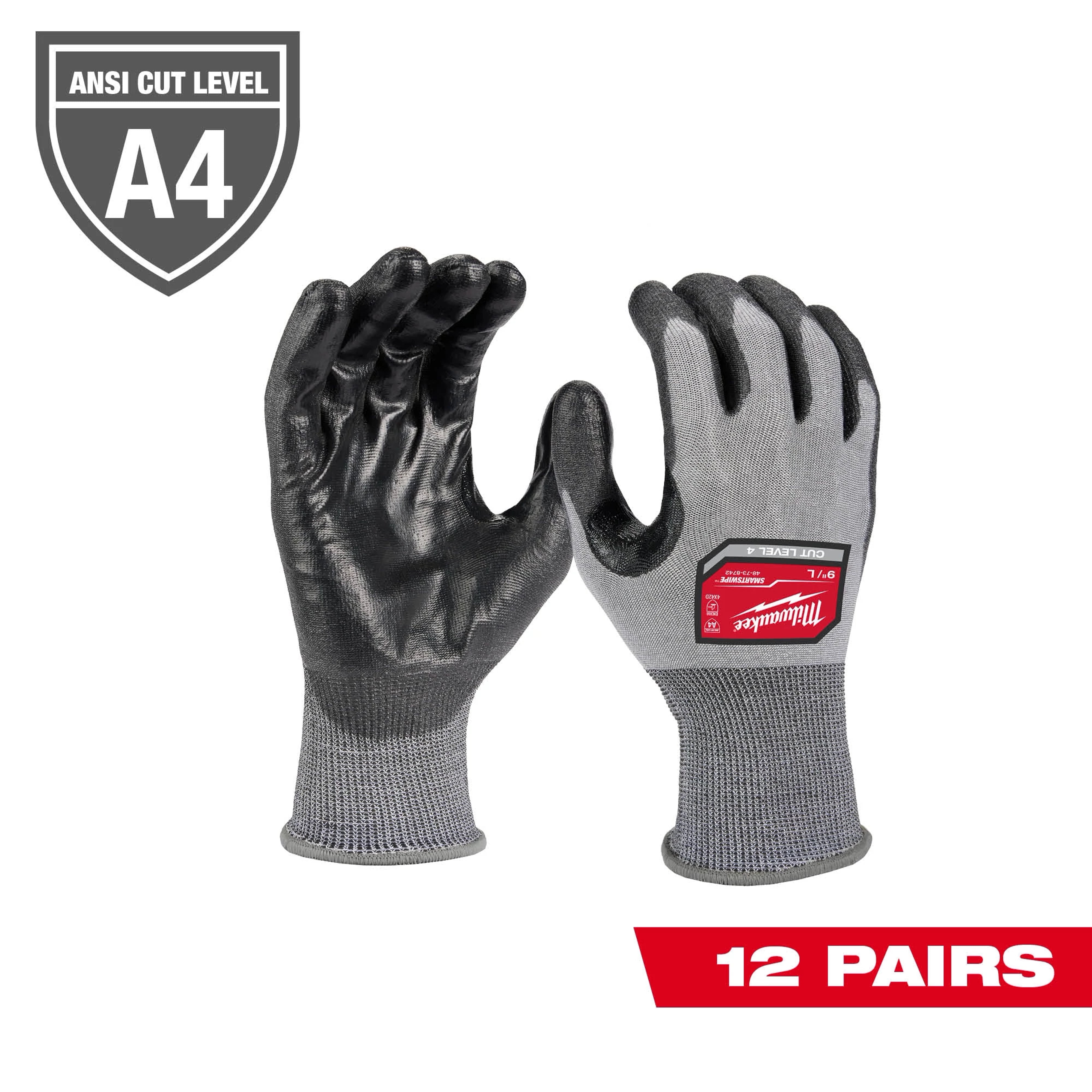 12 pares de guantes de poliuretano de alta destreza con corte de 12 pares - M talla M Milwaukee 48-73-8741B - imagen 2